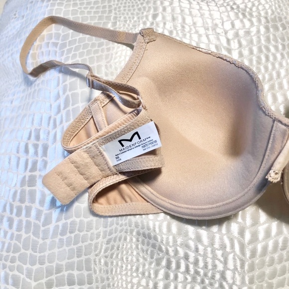 New Maidenform Nude Lace Push Up Bra 36B - Picture 6 of 7